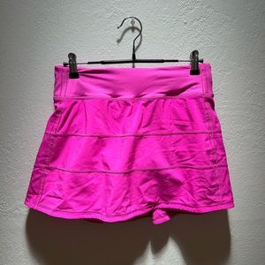 Lululemon pace rival skirt pow pink long